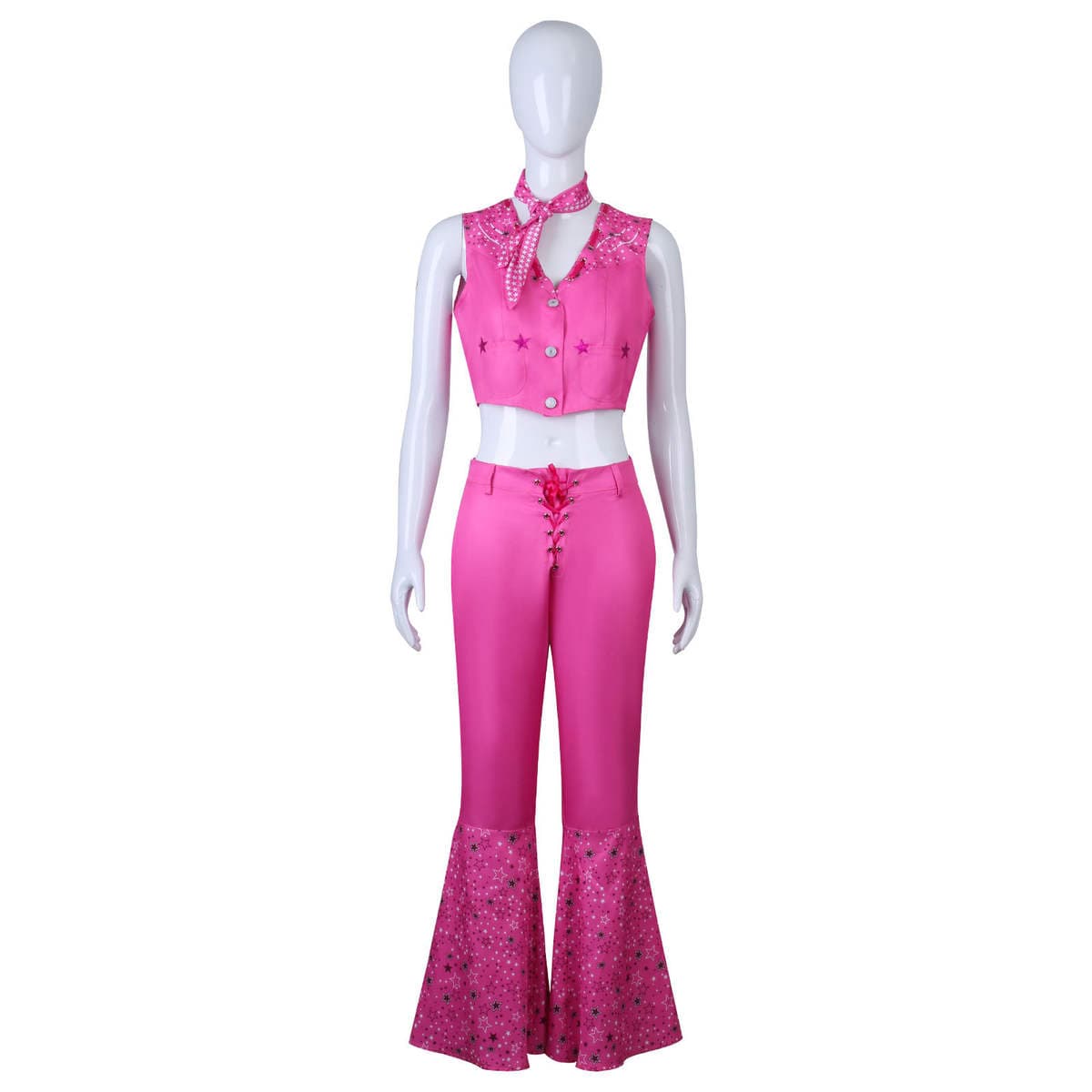 2023 Real Person Movie Cos Suit Pink Five-Pointed Star Suit Cosplay Costume 5
