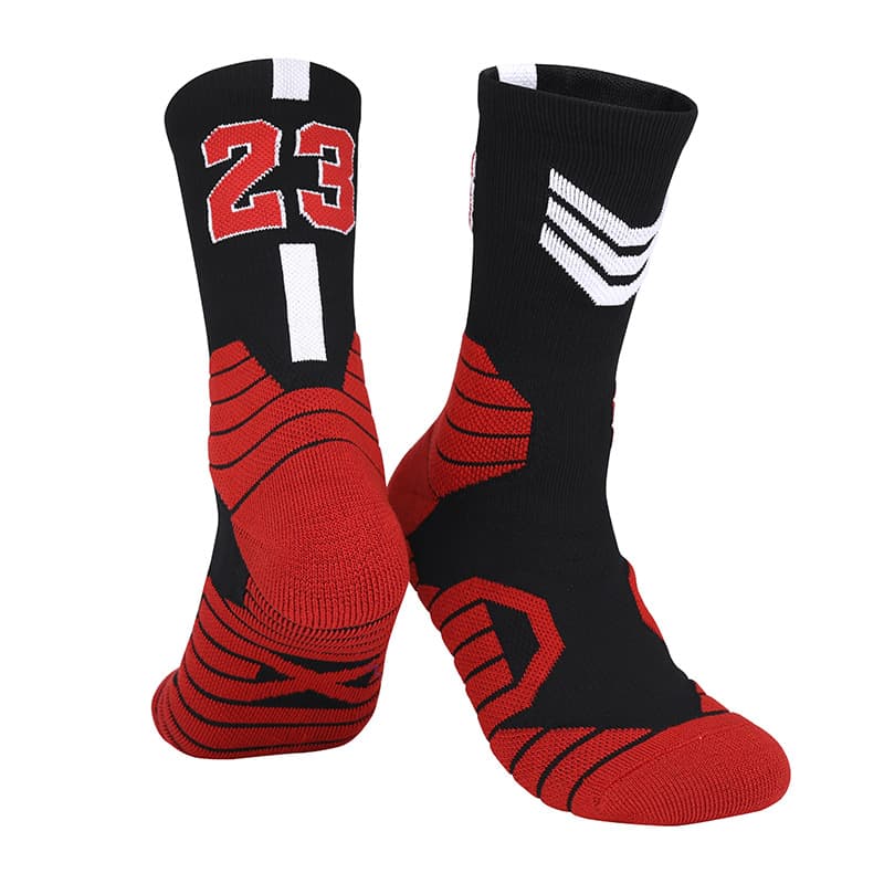 Black and white no. 23-adult socks