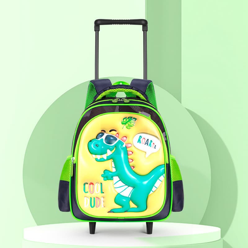 12inch dinosaur trolley backpack