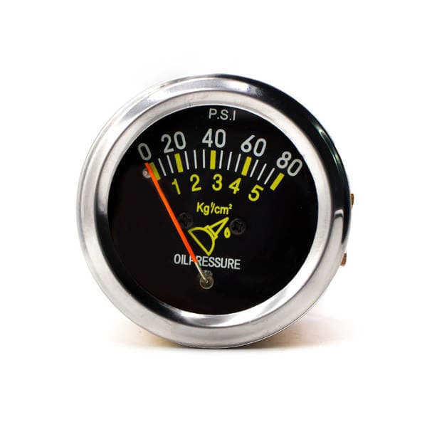 Cross-Border Automotive Modification Mechanical Oil Pressure Gauge Psi 2-Inch 52mm 12V Racing Car Modification Oil Pressure Meter