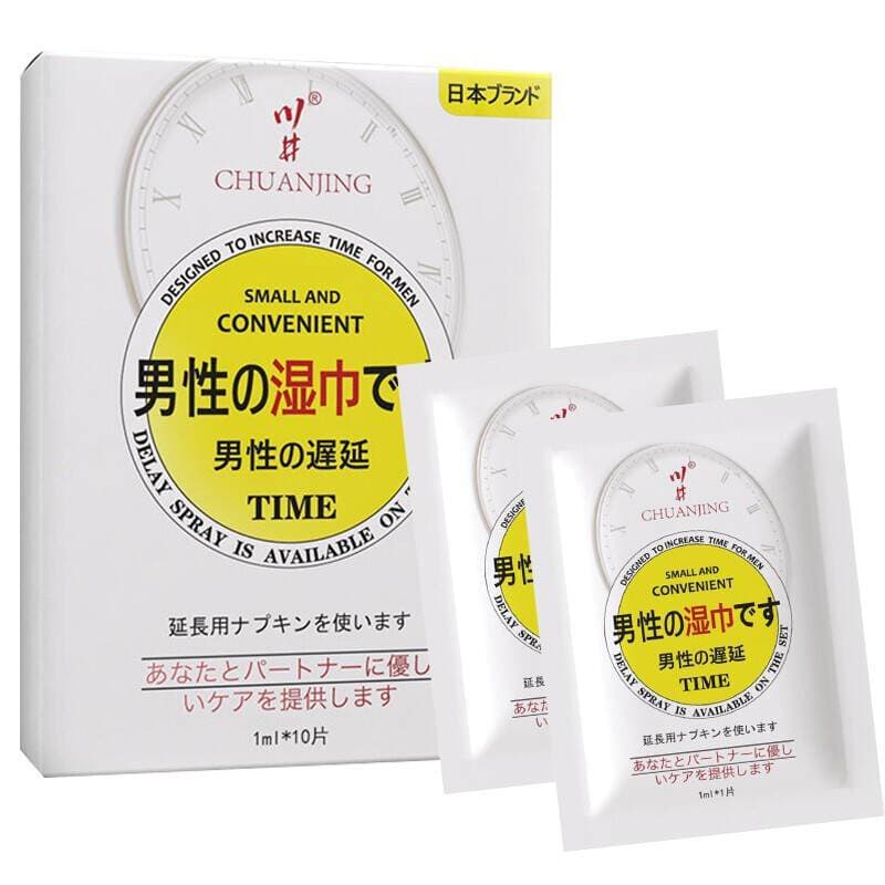 Chuanjing men's delayed wet wipes 10 pieces of external use extension liquid spray adult sex toys wholesale a generation of hair 4