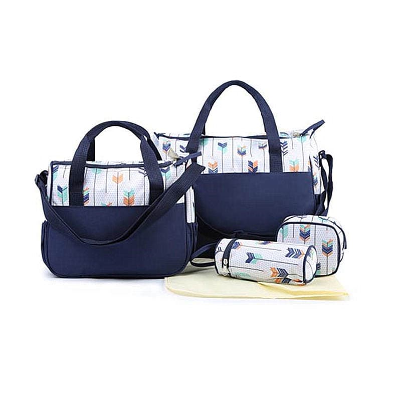Five-Piece Mommy Bag Set, Multi-Functional, Large-Capacity, Cross-Body Mother Bag for Mother and Baby, Diaper Storage, Postpartum, Lightweight and Portable 4