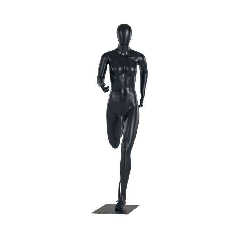 Black Full-Body Mannequin Prop Clothing Display Stand Male Mannequin for Men's Clothing Store Running Sports Muscle Mannequin for Window Display 5