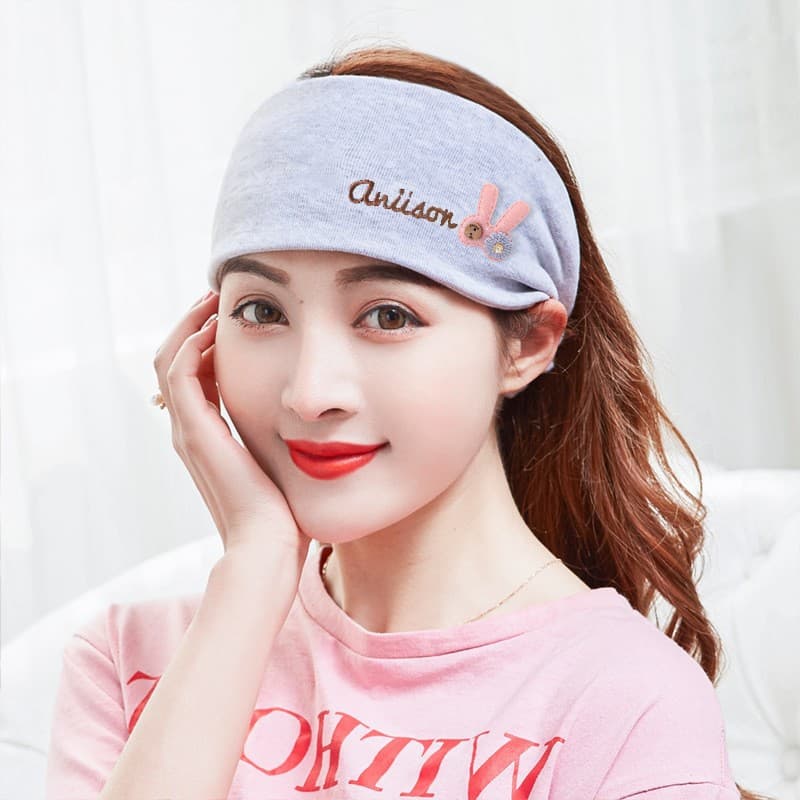 Gray english good rabbit headband