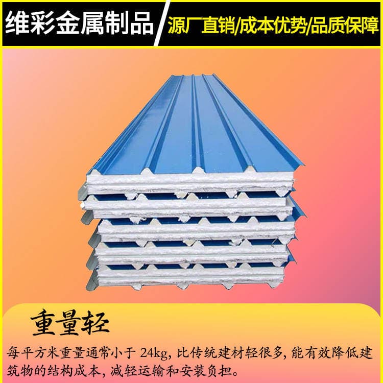 Factory Direct Sales Foam Sandwich Panels, Roof Corrugated Panels, Mobile Home Cleanroom Ceiling Purification Panels 2