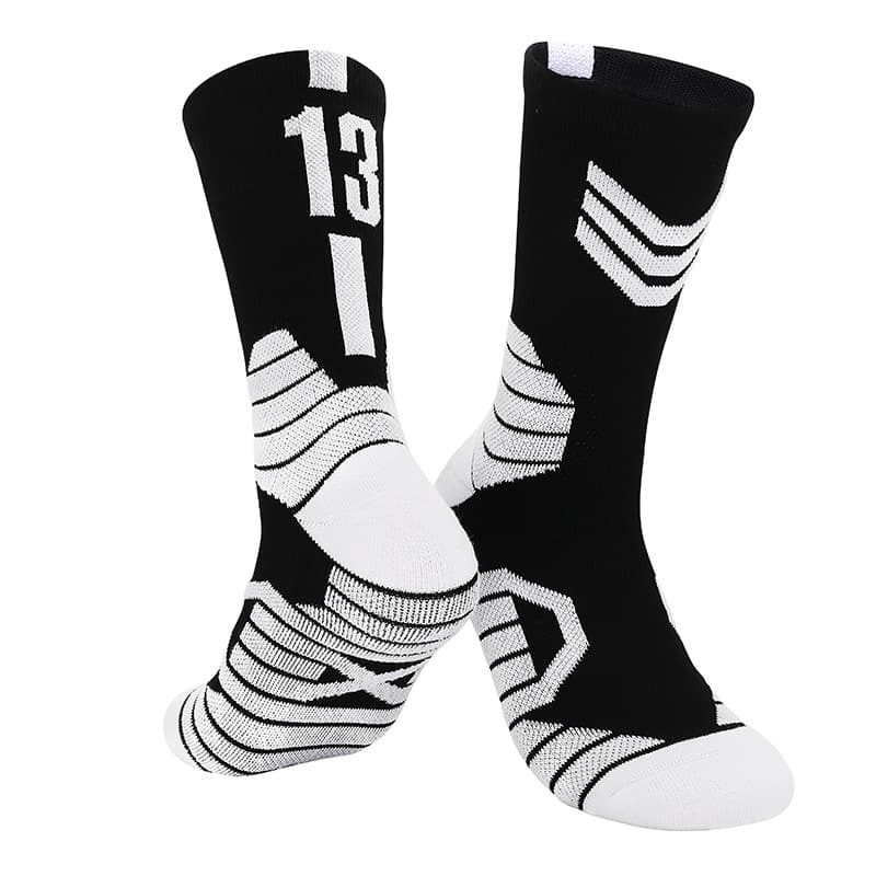 Black and white no. 13-children's socks