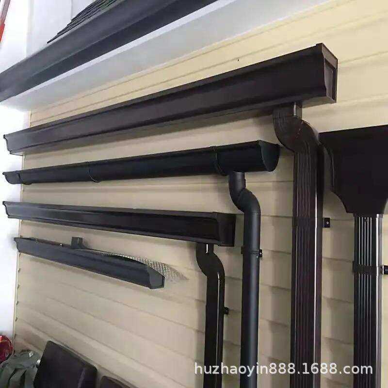 Water Pipe Eaves Downspout Sun Room Drainage System House Drainage Ditch Manufacturer Direct Supply Aluminum Alloy Sink Water Pipe 2