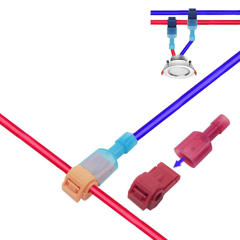 [T-type terminal] T-type quick terminal without breaking the main line branch clamp combination Press terminal 5