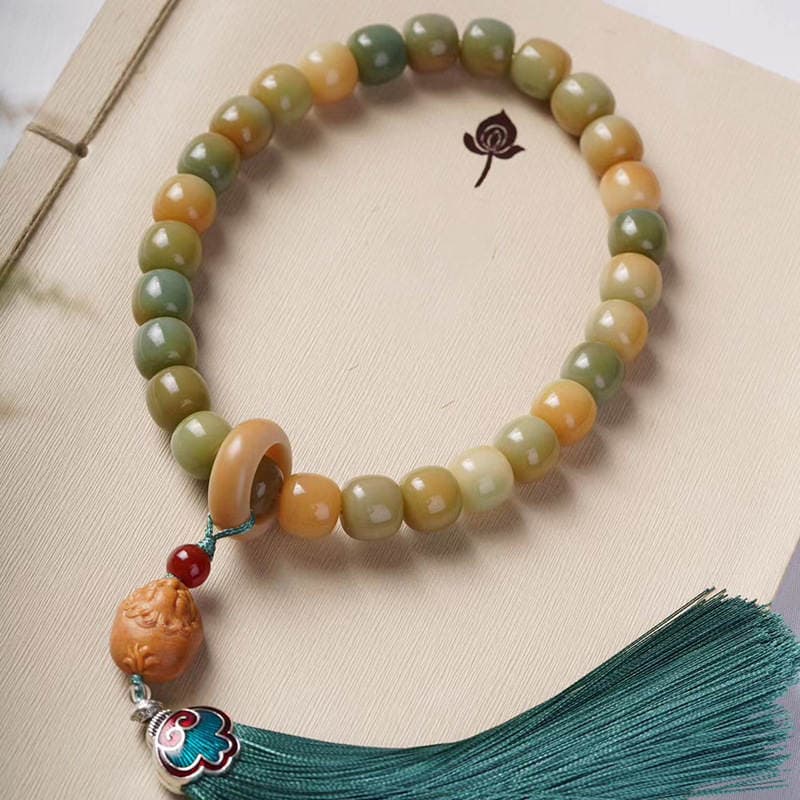 Green Mans Bodhi bucket beads DIY brave hand-held pendant specifications 10 x 11 men's and women's beads jewelry manufacturers wholesale 2