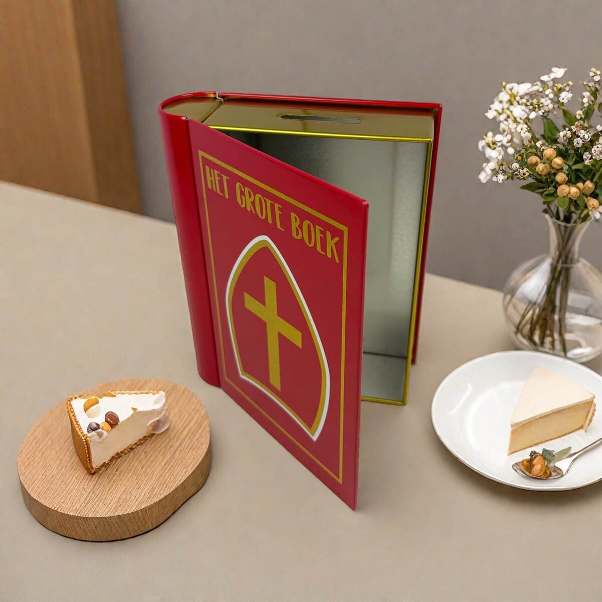 In-Stock Money Box Tinplate Packaging Box Book-Shaped Storage Box Rectangular Card Storage Gift Box 3