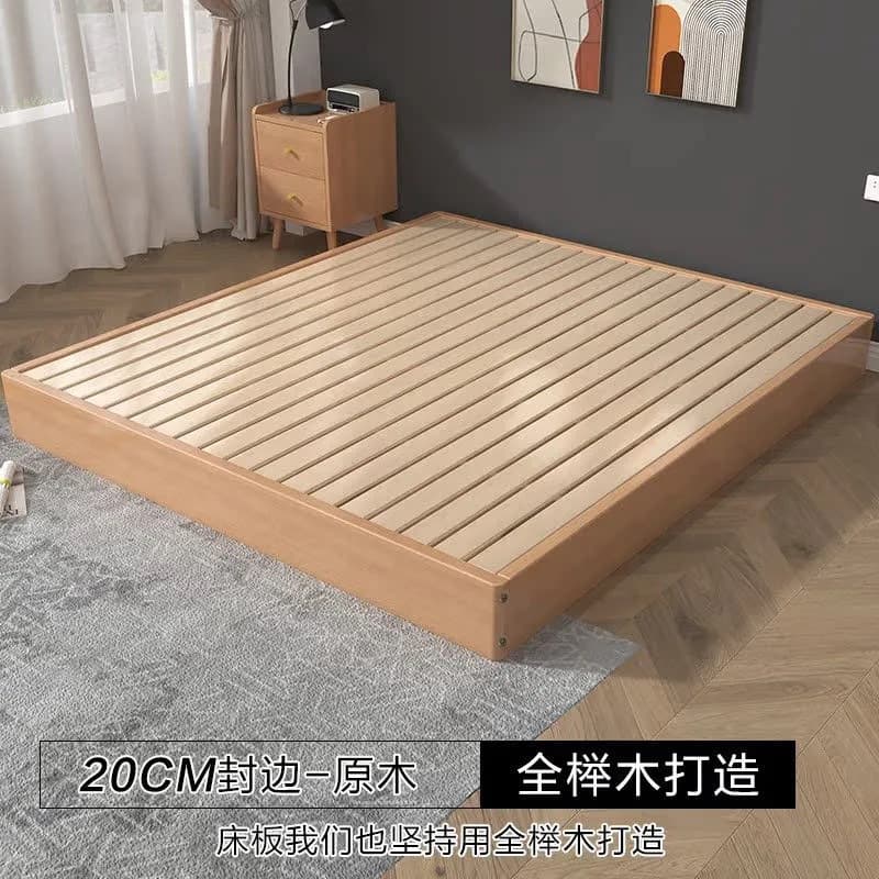 Upgraded edge-sealed model, 20cm high, beech bed board 1cm thick + frame structure