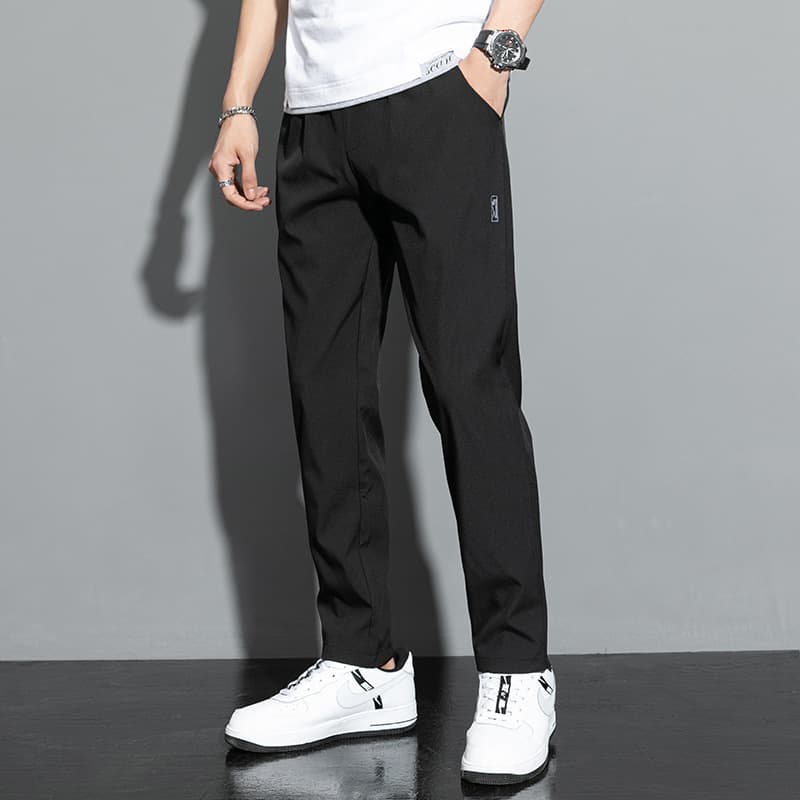 Black label trousers - black