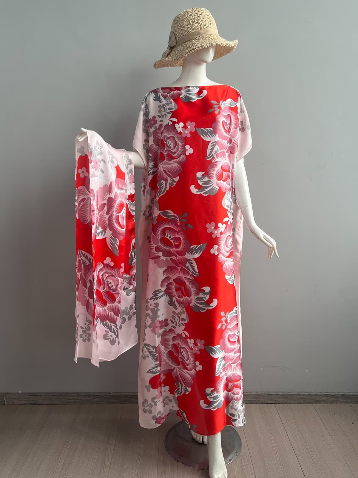 131-light summer rose-red pink gray