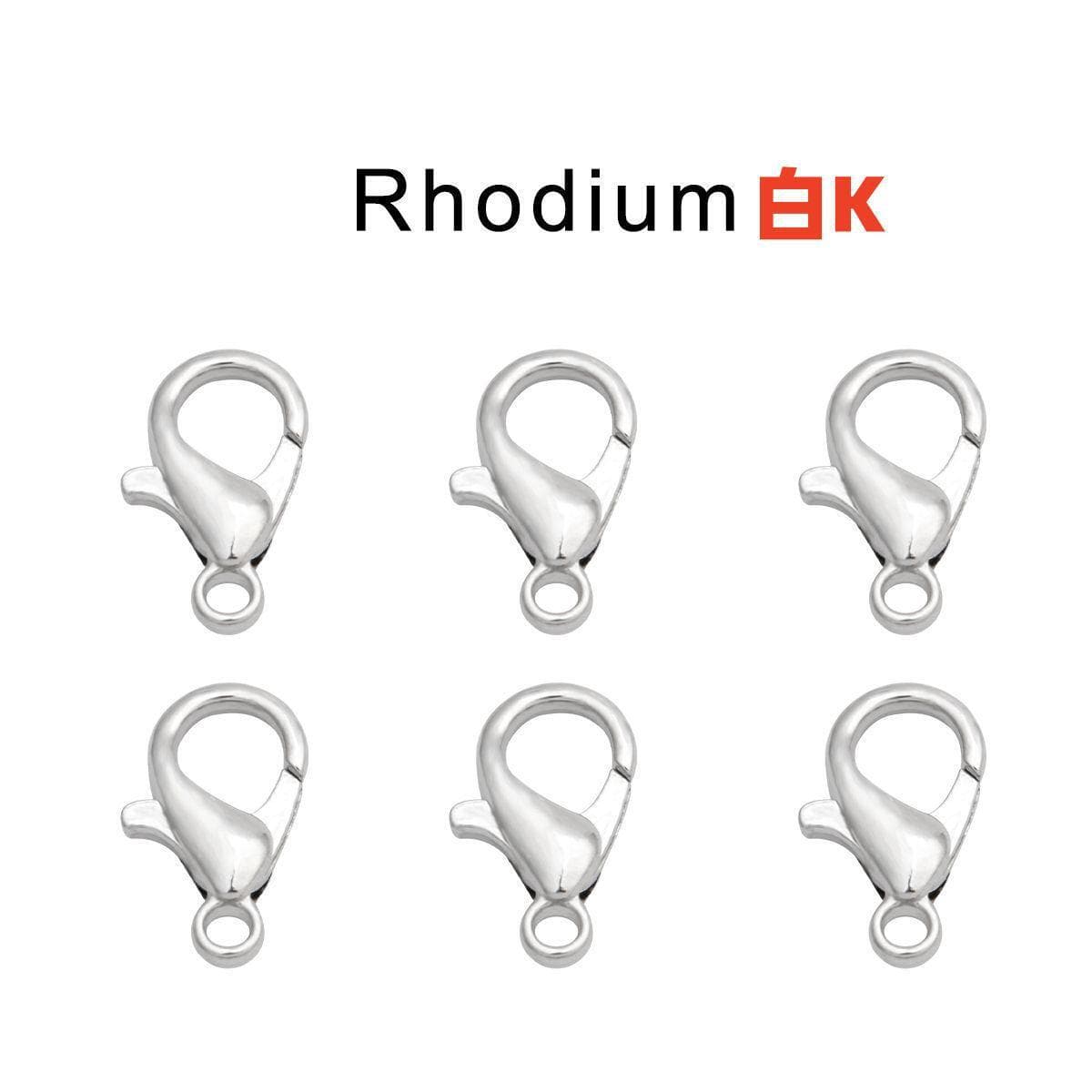 P19#[10mm lobster clasp: white k