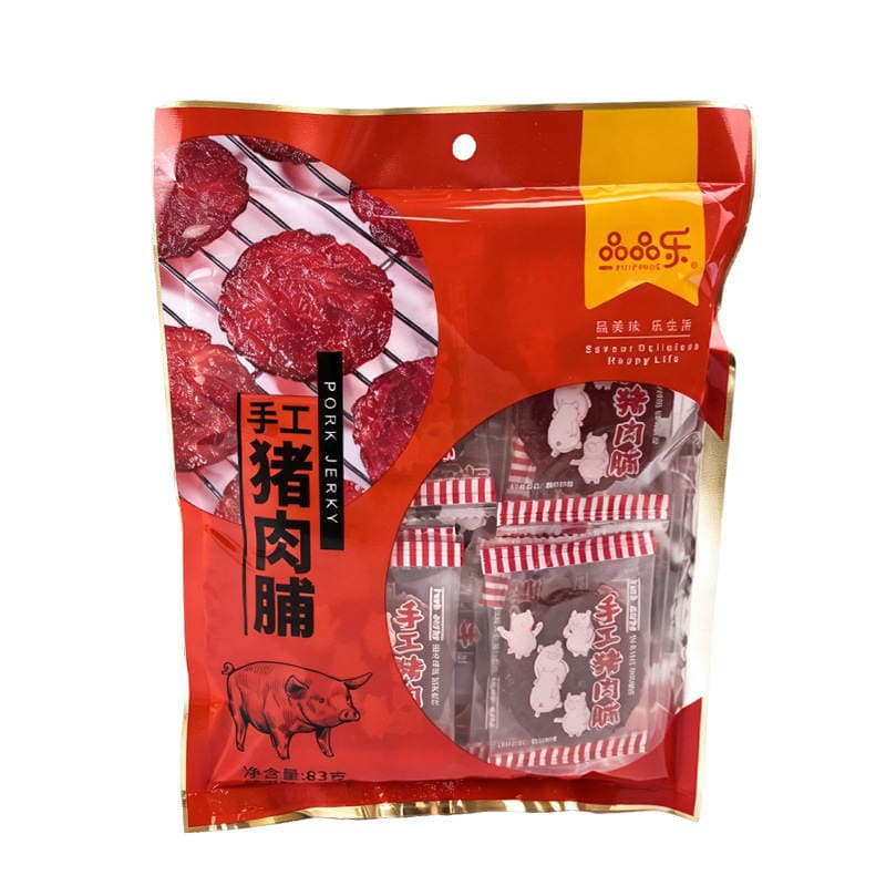 Pinpinle Əl İşi Donuz Jerky, Yüksək Zülallı, Fərdi Qablaşdırmada, 83g 5
