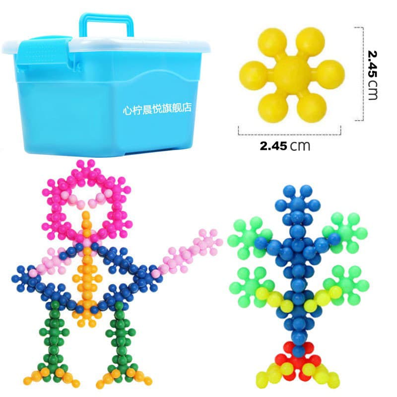[Plum Blossom Building Blocks] 100 + Storage Box + Drawings