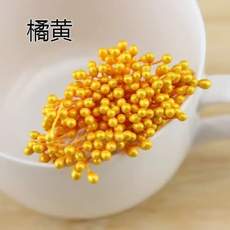 Pearlescent stamens--orange
