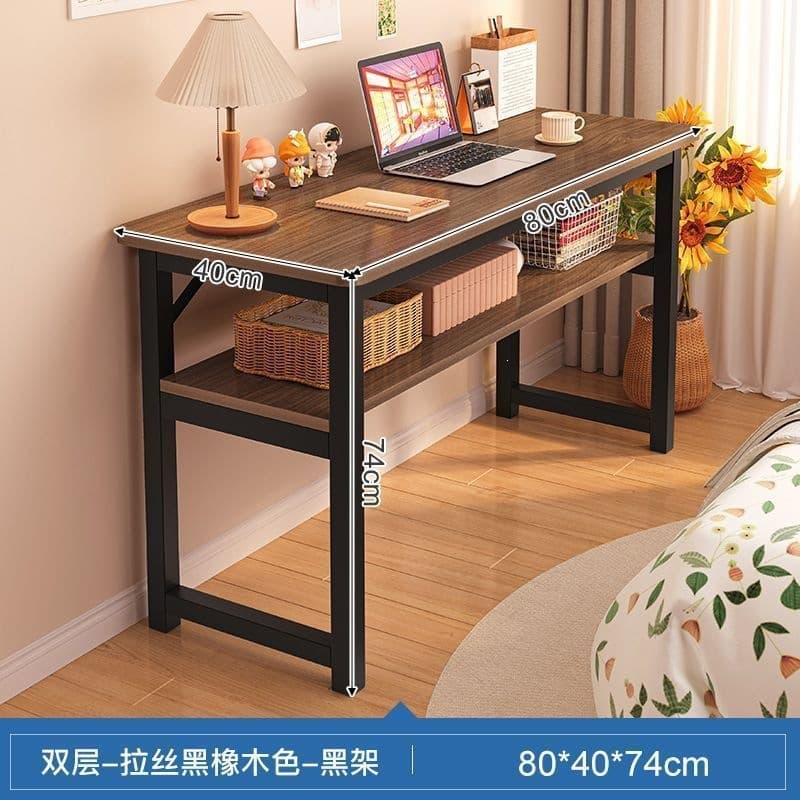 80cm brushed black oak color (with lower storage)