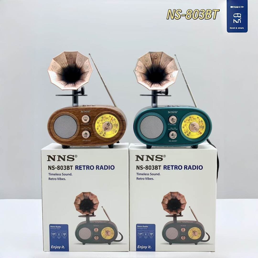 New Radio Model Ns-803Bt Bluetooth Speaker Home Desktop Retro Phonograph Portable Multi-Functional Audio System 2