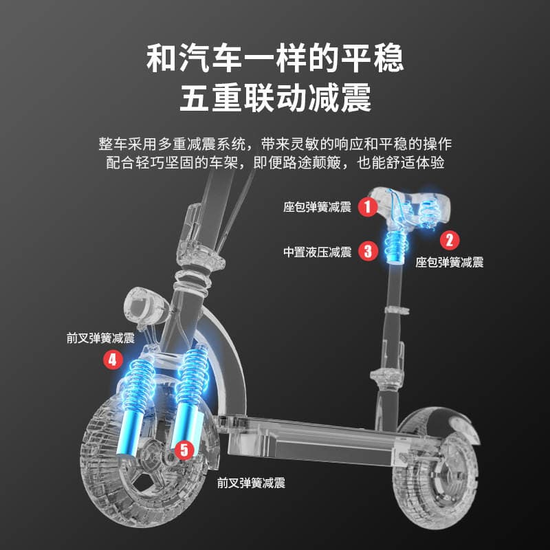 8inch Lithium Battery Folding Commuting Electric Scooter Two-Wheel Mini Adult Electric Vehicle Folding Scooter 2