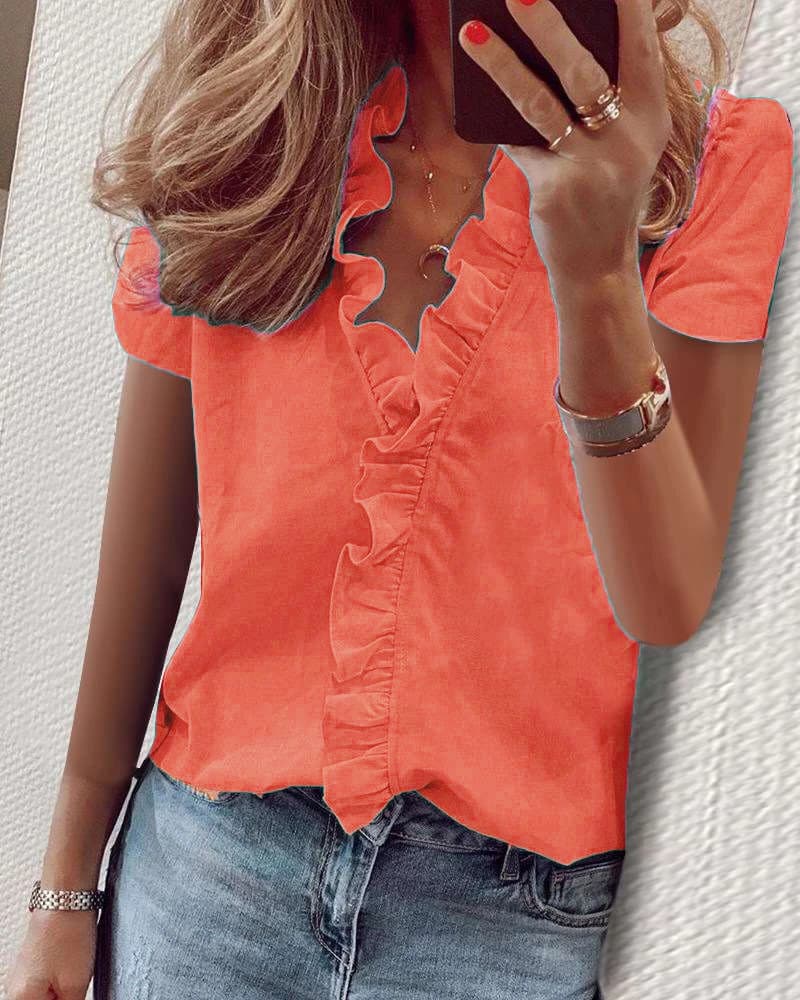 Short sleeves-orange