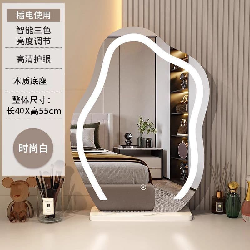 Pearl white [cloud mirror丨three color lamp] extra large plug-in model