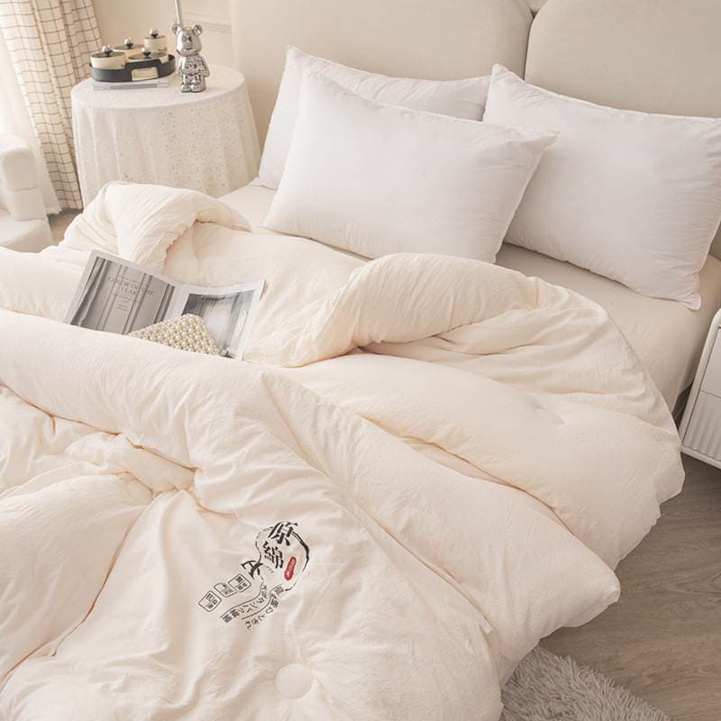 Class a Raw Cotton Soybean Quilt, Thickened Spring and Autumn Quilt, Summer Quilt, Soybean Fiber Quilt Core, Winter Quilt, Dormitory Single Quilt, Cotton Quilt 3