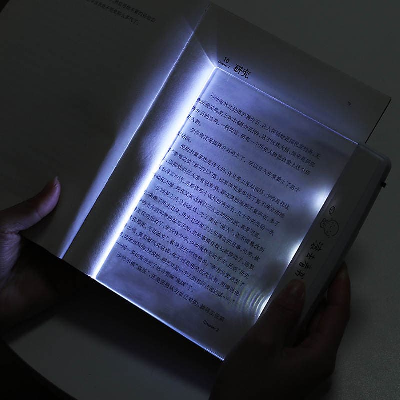 Led Flat-Panel Night Vision Reading Light, Battery-Powered Study Reading Light, Dormitory Soft Eye Protection Book Light with Text Clip 2