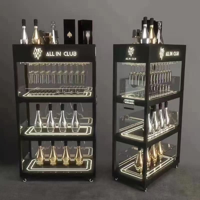 Champagne cabinet c model white light