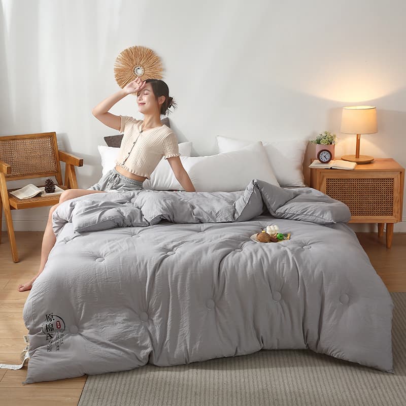 Raw cotton-gray [30% soybean fiber]]