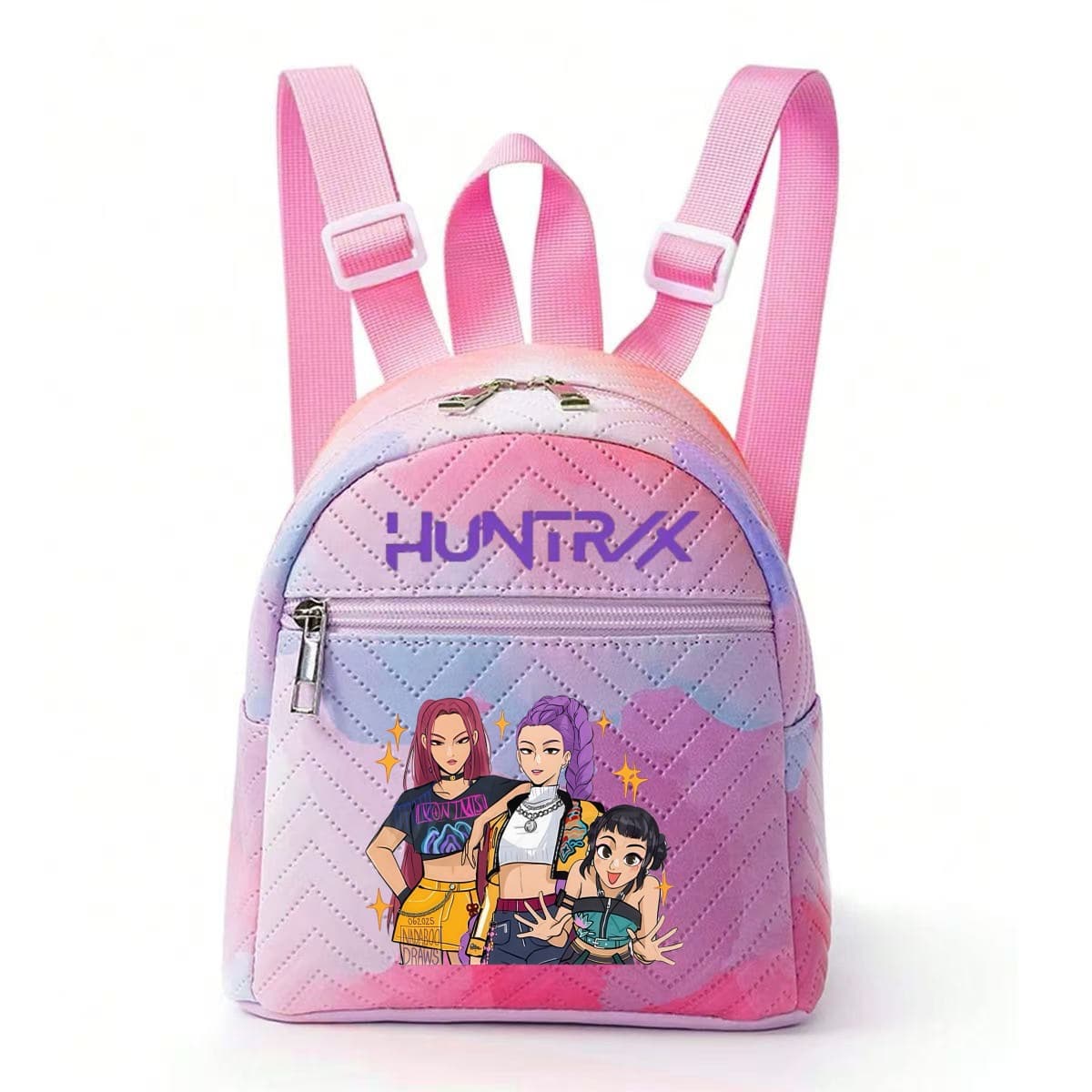 Red and purple 6 (pink shoulder strap)