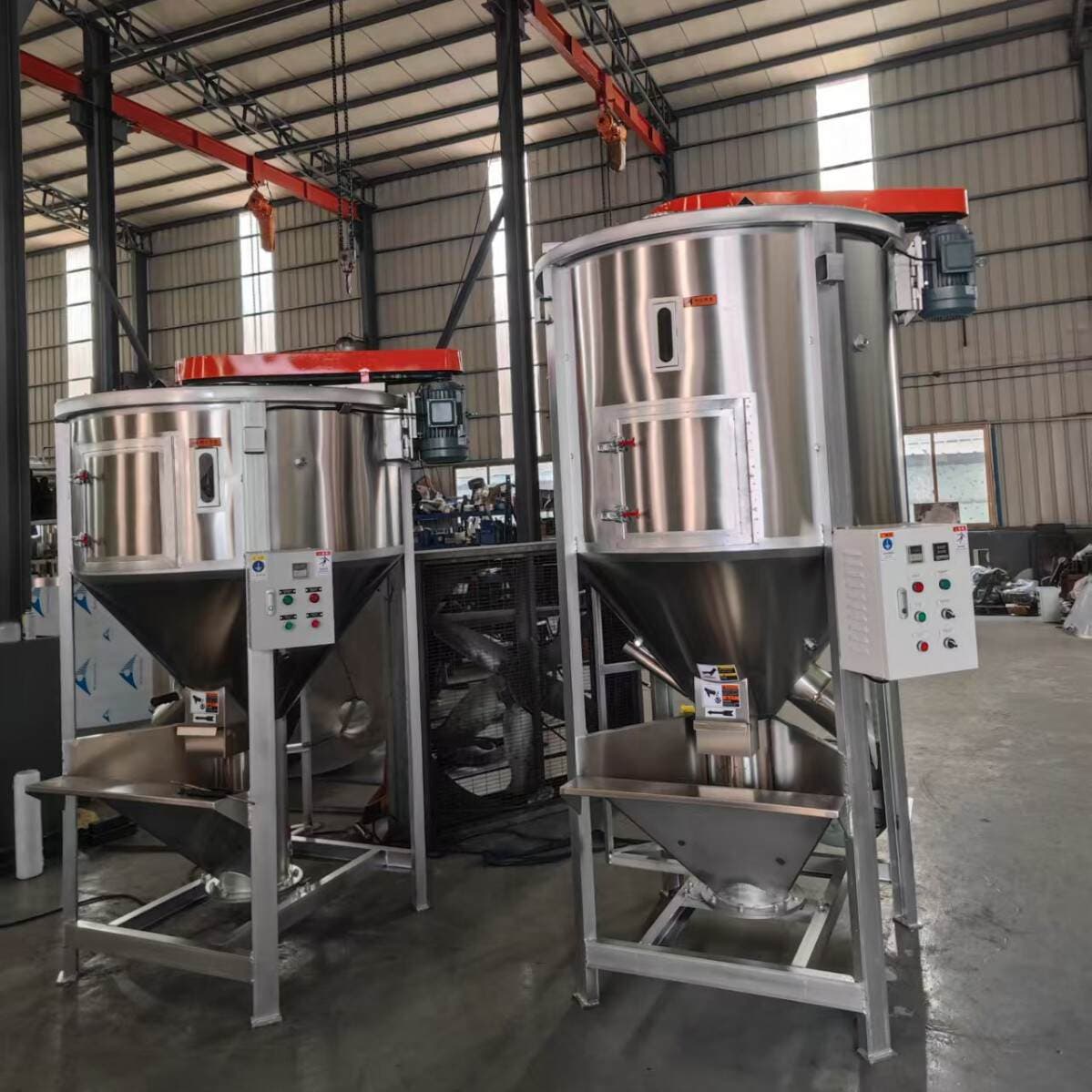 Plastik şaquli spiral qarışdırıcı və qurutma maşını (300 kq-15 ton) 2