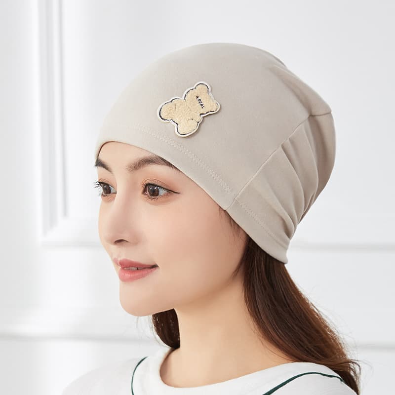 De Rong apricot Moon Hat