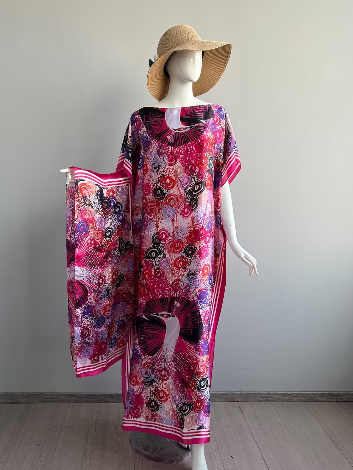 125-colorful peacock-pink rose