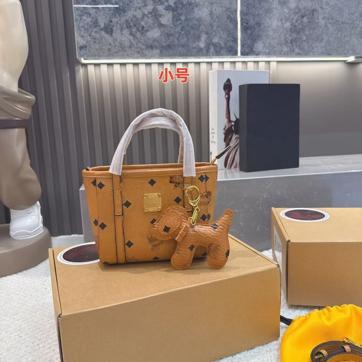 M+c (high quality mini 17*14) brown