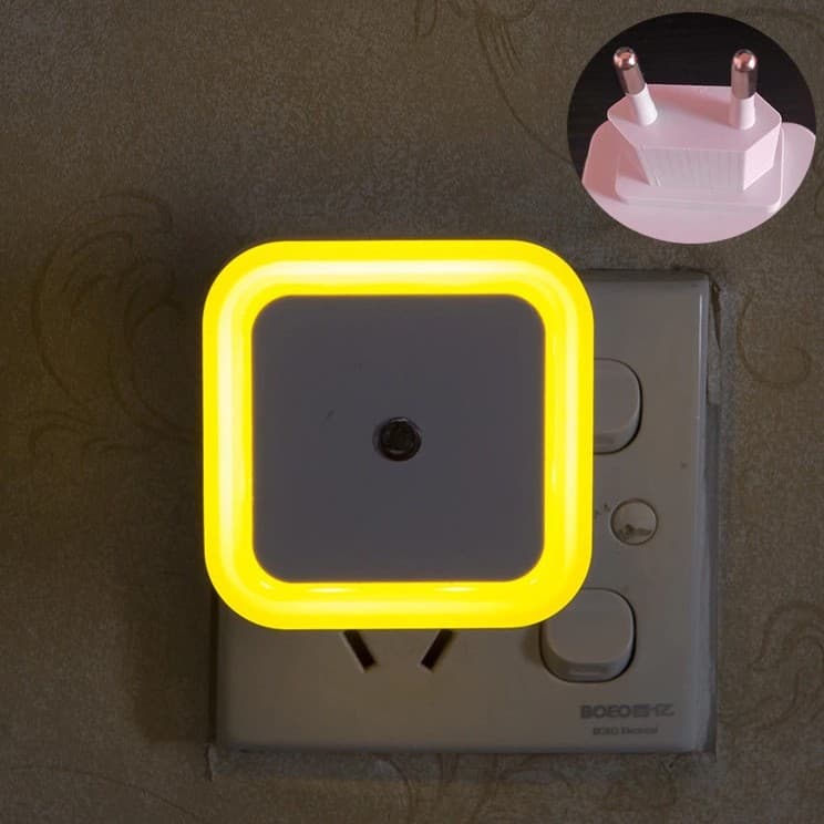 Light control model square yellow (european plug)