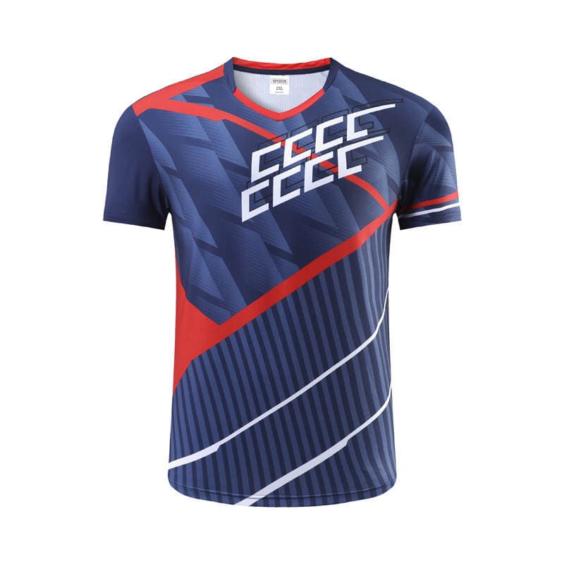 New Style Table Tennis Suit Printing Men's Sports Quick-drying Breathable Competition Team Clothes Women's Printing Children's Badminton Suit 5