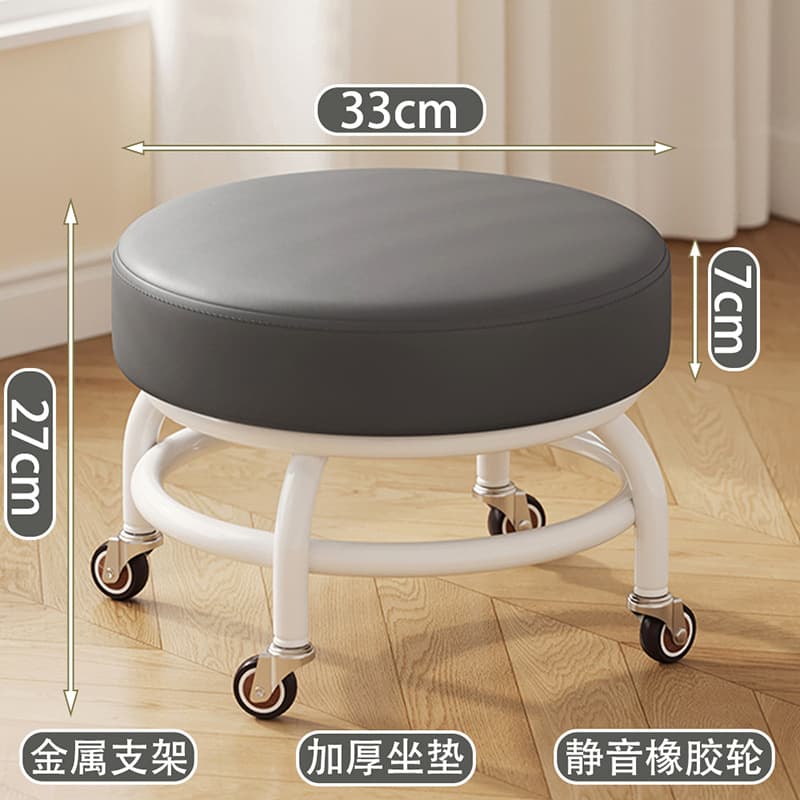 Dark gray-silent wheel [double-layer iron frame-thickened seat cushion]