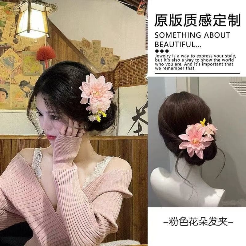 5665 new chinese style spring peach pink mist flower-pink
