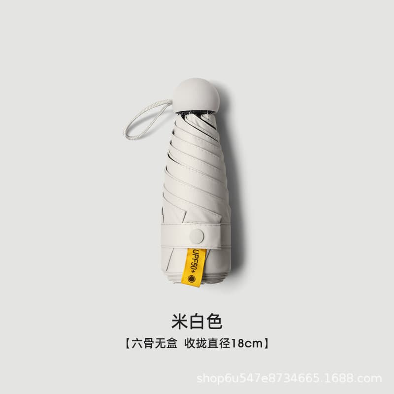 creamy-white -6 bone full shading-single umbrella