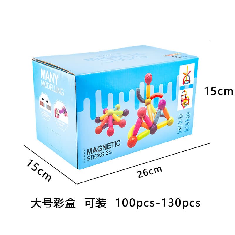 Large color box for magnetic rod