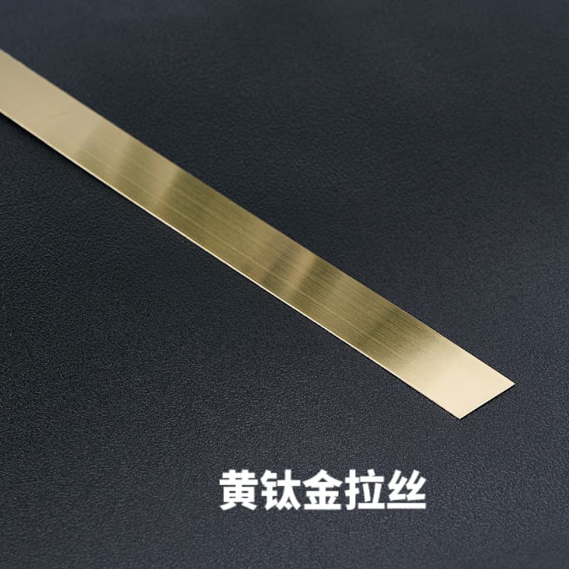 Brushed yellow titanium