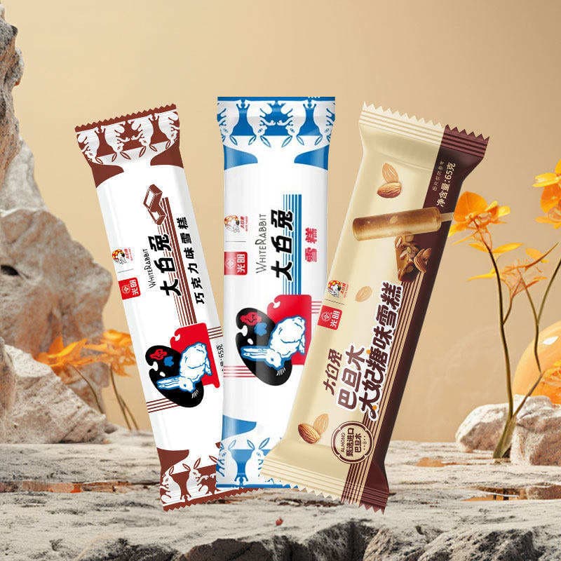 Bright White Rabbit Südlü Şokoladlı Badamlı Toffee Dadlı Klassik Dondurma 1