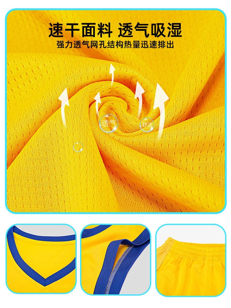 American Basketball Uniform Set, New Summer Style, Comfortable Quick-Drying Jersey, College Sports Competition Team Uniform, Jersey Wholesale 4