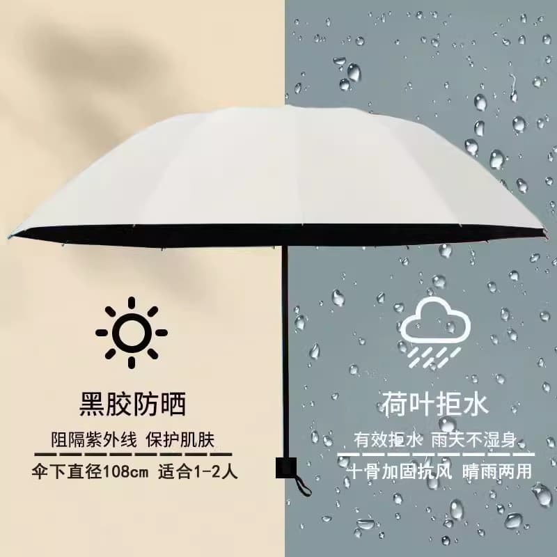 10-bone reinforced vinyl umbrella-double [mi xing]
