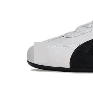 Pm white black/lychee leather