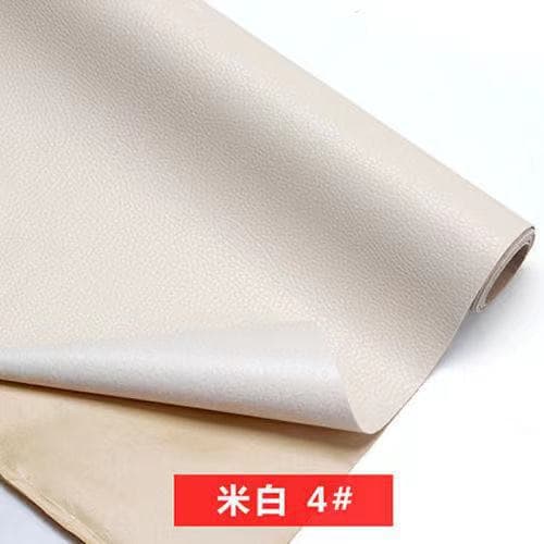 Off-white [self-adhesive] leather sticker