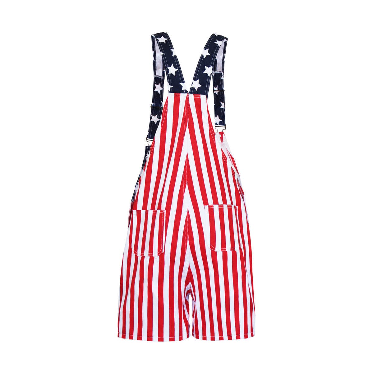 Sports Overalls with American Independence Day Flag, Couple's Suspenders, New European and American Cross-Border Halloween Performance Costumes 4
