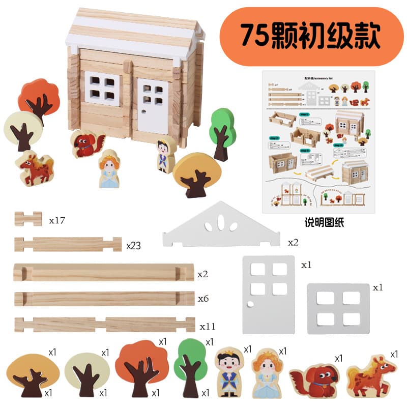 Beginner building blocks [75 pieces]