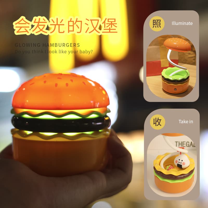 Burger table lamp